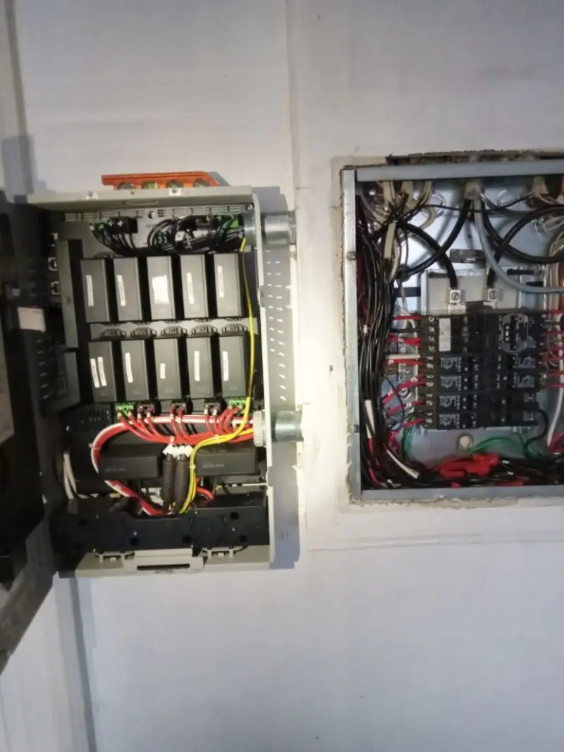 Electrical panel upgrade completed for Security Camera Wiring in Lower Allen